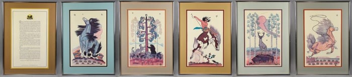 Quincy Tahoma Navajo Collection Ltd Ed Framed Set