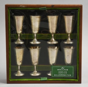 Vintage Wallace Sterling Cordials in Original Box