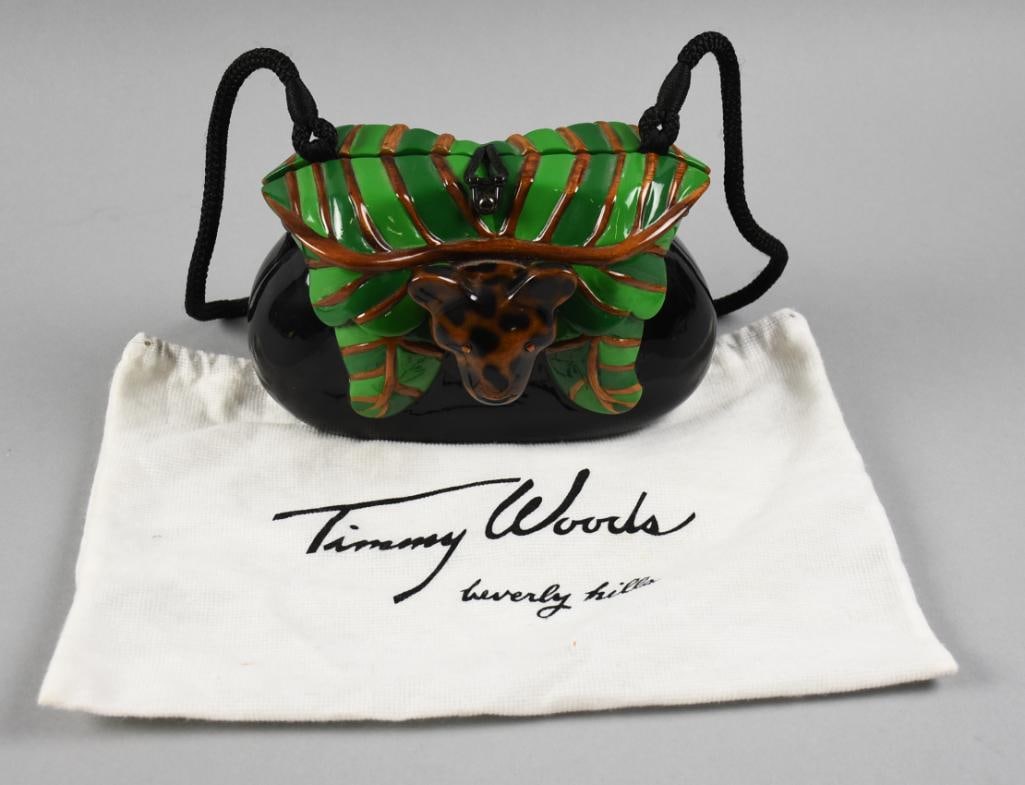 Timmy Woods Cheetah in Leaves Signed w. Dust Bag (1 of 6)
