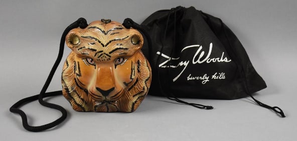 Timmy Woods African Tiger King Purse with Original Dust Bag