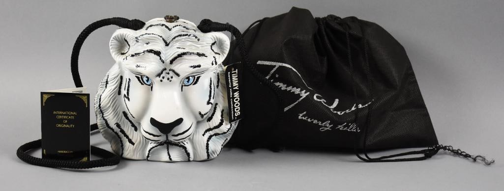 Timmy Woods White Tiger Purse with Original Dust Bag (1 of 6)