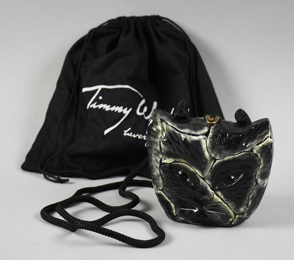 Timmy Woods Black Cat Purse with Original Dust Bag (1 of 6)
