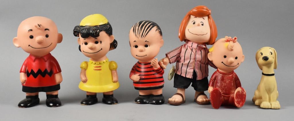 Vintage Peanuts 1950s Hungerford Vinyl  Figurines (1 of 8)