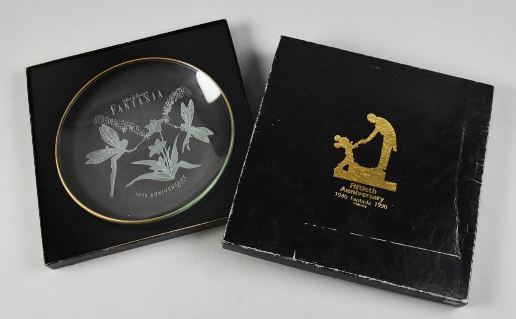 1940-1990 Disney Fantasia 50th Anniversary Plate Original Box (1 of 5)