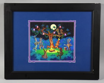 Disney Enchanted Tiki Room Signed Larry Nikolai Print