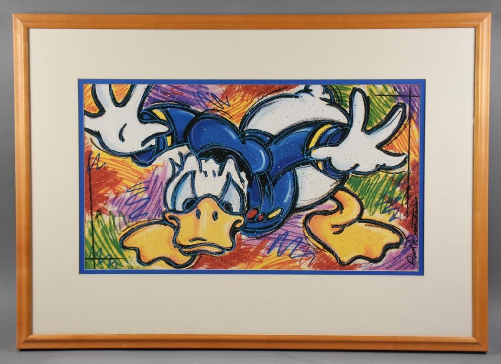 Dick Duerrstein Disneyland Donald Duck Framed Hotel Print COA (1 of 6)