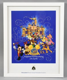 Disneyland Happiest Homecoming on Earth Lithograph COA