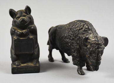 Antique Cast Iron Figural Still Banks