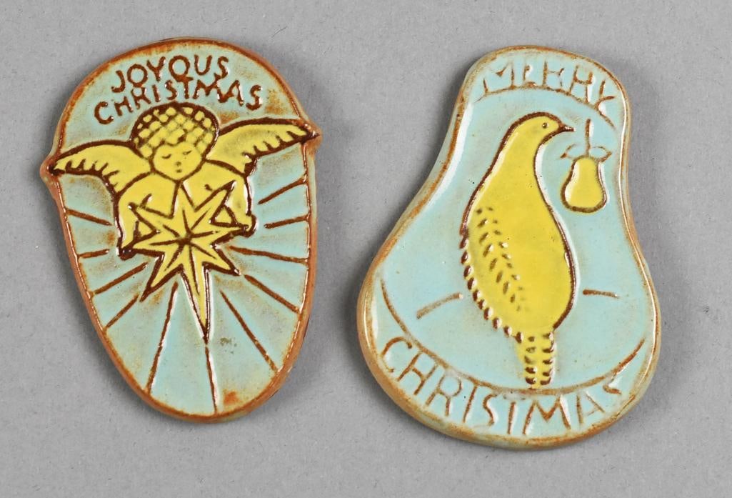 Nicodemus Art Pottery Ferro-Stone Christmas Ornaments (1 of 3)