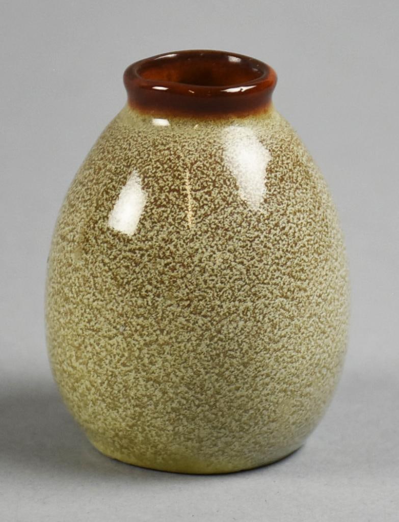 Nicodemus Art Pottery Ferro-Stone Mottled Vase (1 of 4)