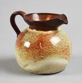 Nicodemus Art Pottery Ferro-Stone Off White Pitcher
