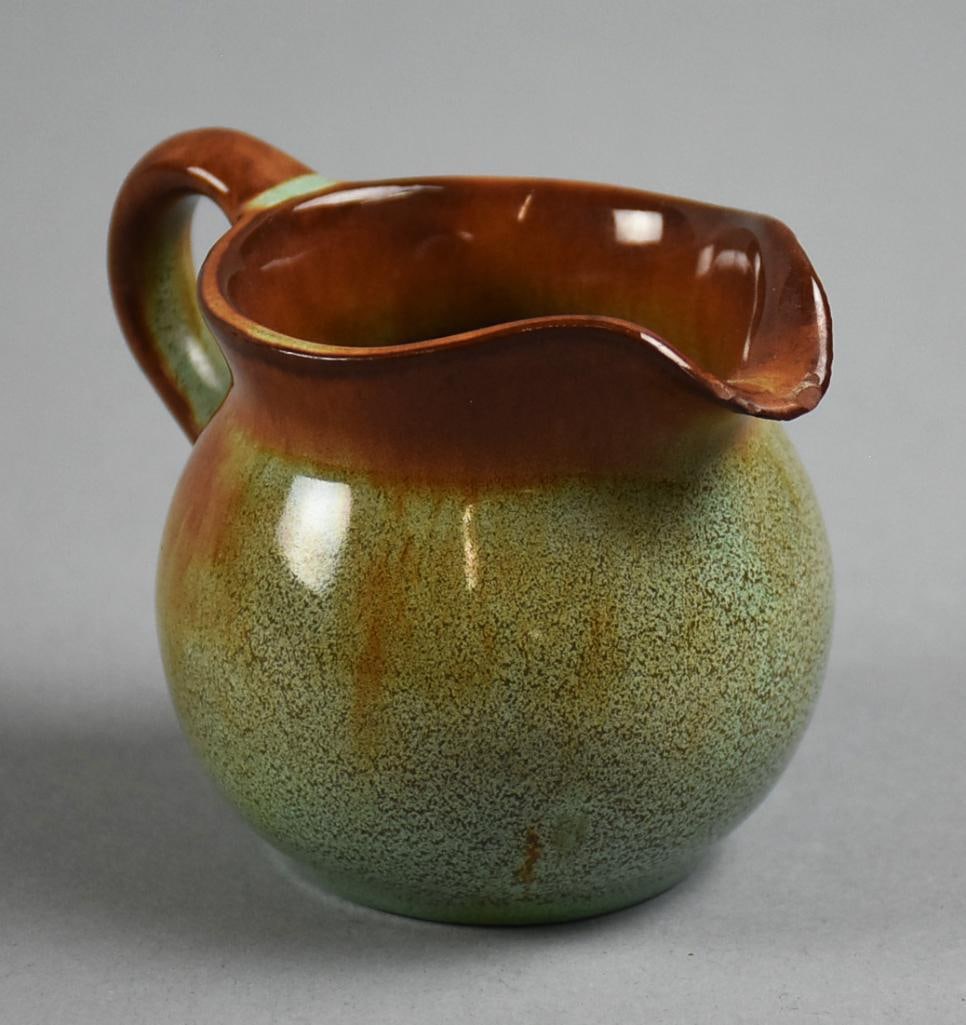 Nicodemus Art Pottery Ferro-Stone Green Pitcher (1 of 7)