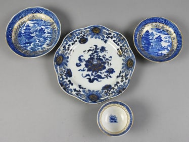 18th-19th Century Blue and White English Porcelain