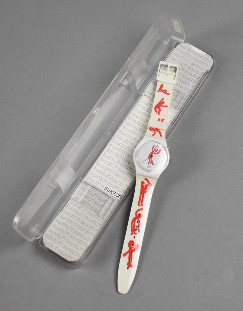 2009 Swatch "Show Your Moves" Wrist Watch, Works, MIB (1 of 5)