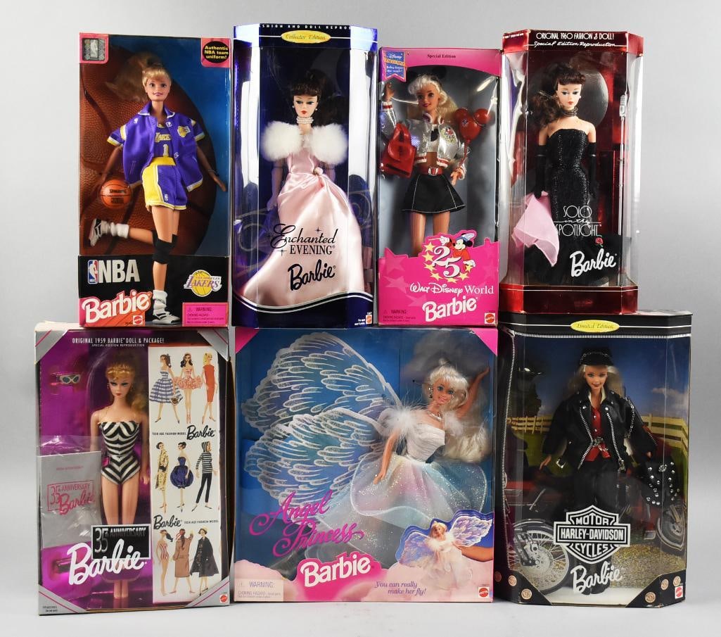 (7) 1990s Barbie Special Edition Dolls NRFB (1 of 2)