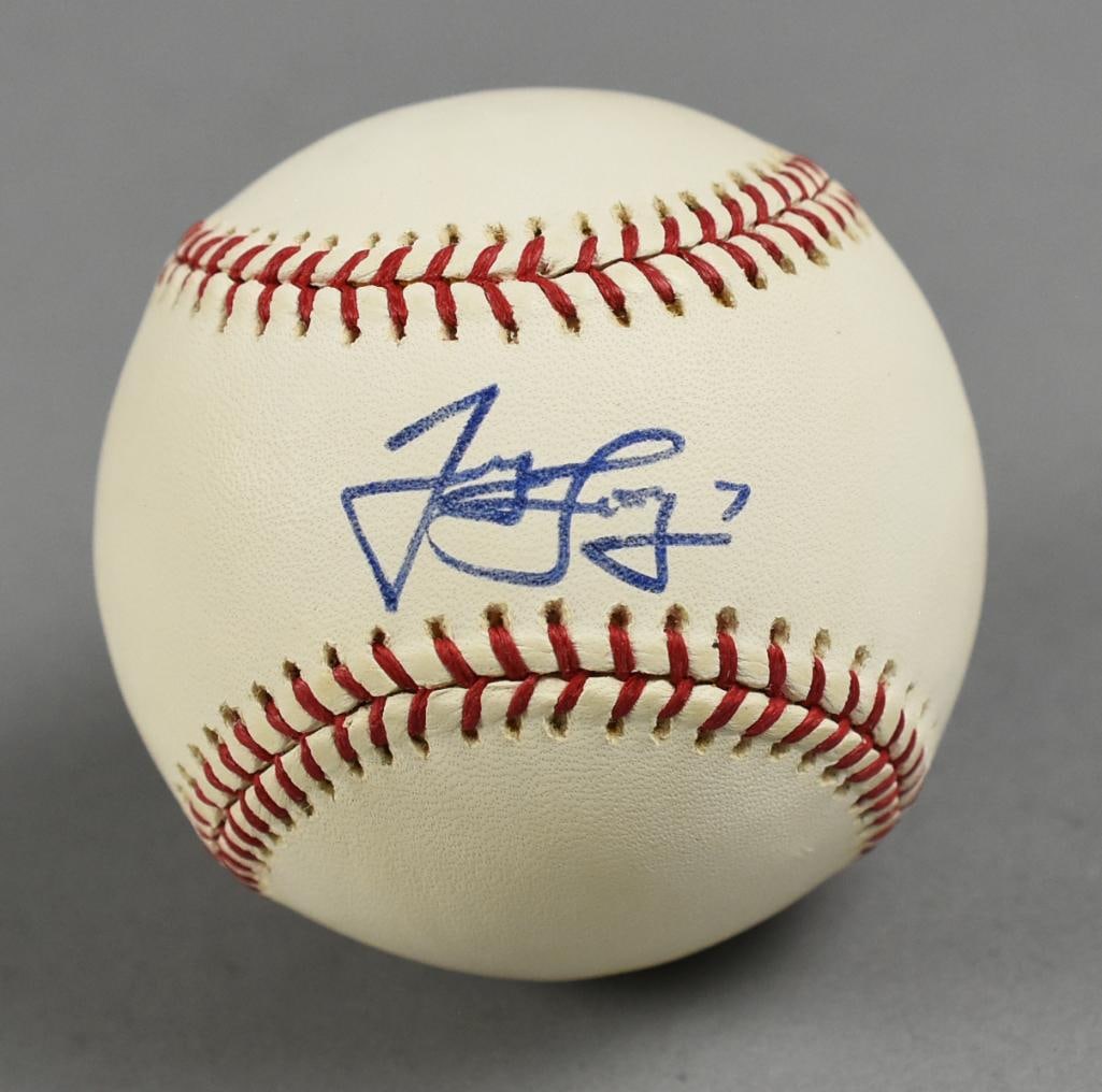 James Loney MLB First Baseman Signed Baseball (1 of 2)