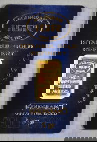 5 Grams Istanbul Gold Refinery 999.9 Fine Gold Ingot