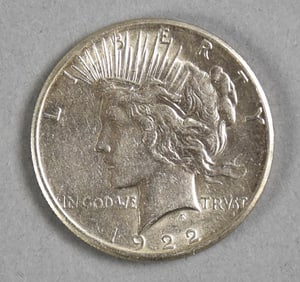 1922 Silver Peace Dollar