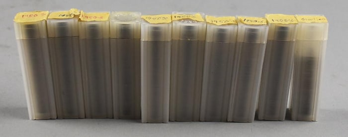 (10) 1940s-50s Plastic Penny Rolls - Unchecked