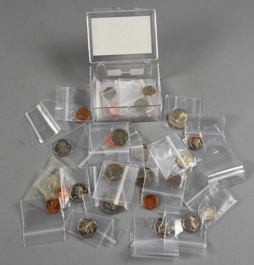 (50) US Mint Coin Proofs, No Duplicates (1 of 5)