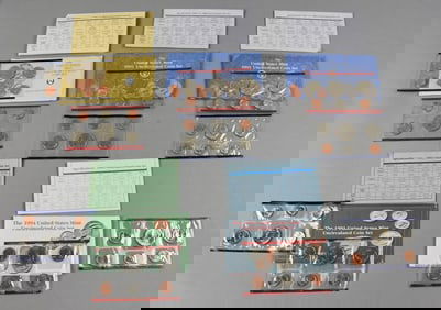 1990-91, 1993-94 US Mint Uncirculated Coin Denver Philadelphia