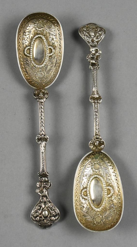 1885 Edward Hutton London Sterling Apostle Spoons (1 of 5)