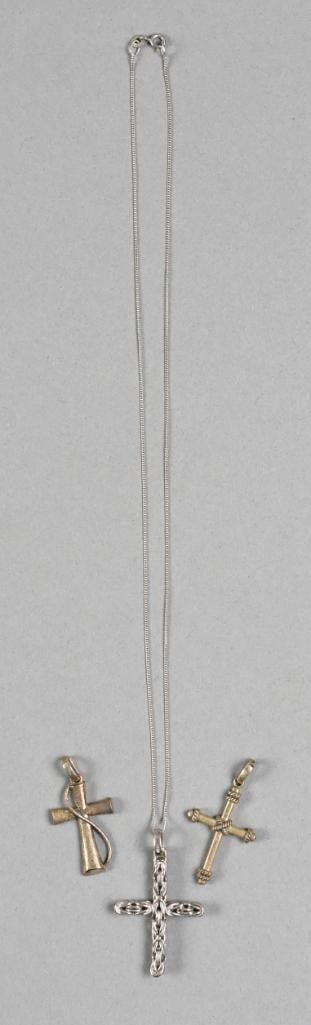 (3) Sterling Silver Cross Assortment - 3
