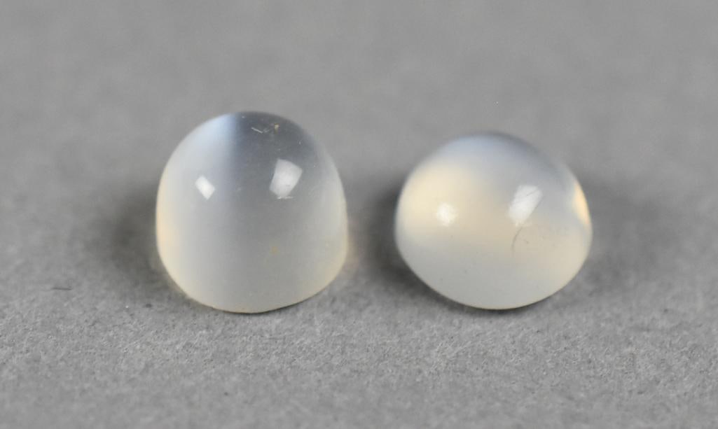 Pair Cabochon Moonstones 3.3 Cttw (1 of 5)