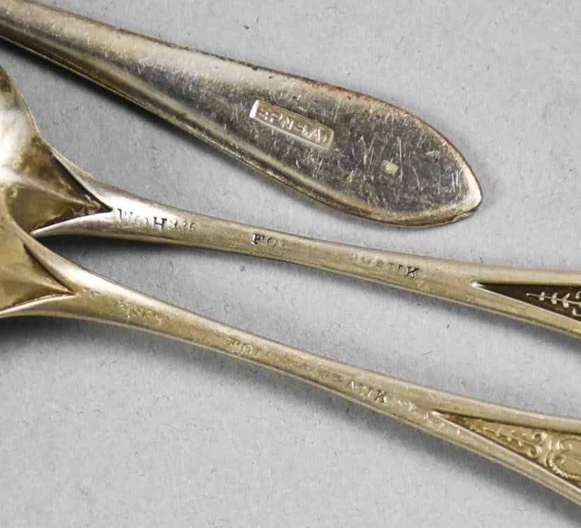 Antique Sterling Spoons & Server Assortment - 7