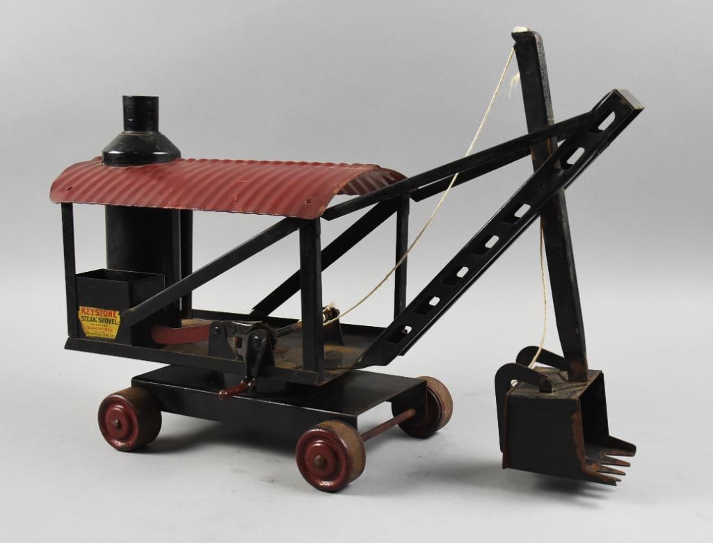 c1920 Keystone Mfg Co Steam Shovel, Pressed Steel (1 of 9)