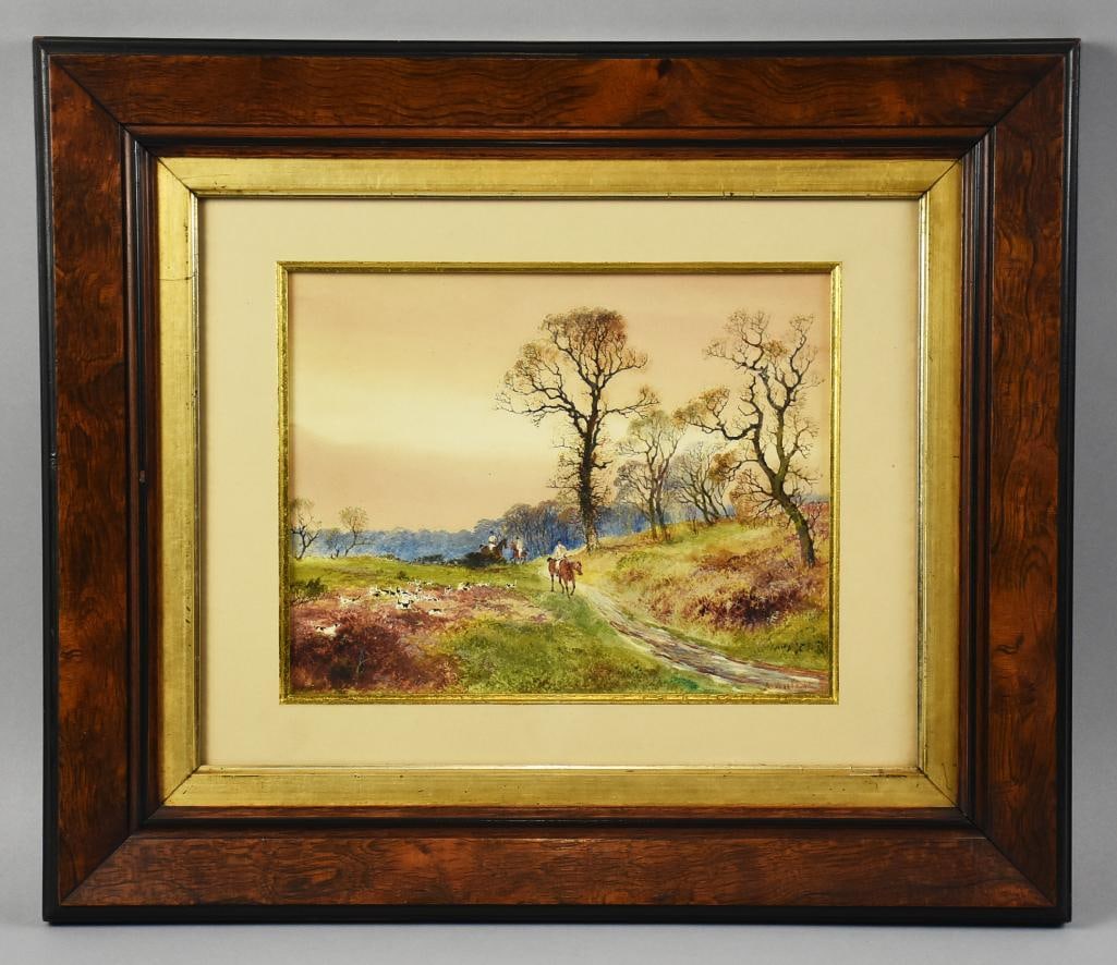 Arthur Reginald Willett (1868-1961) Foxhunt Watercolor (1 of 6)