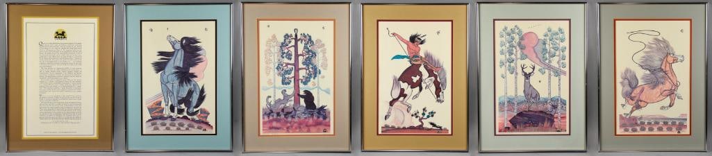 Quincy Tahoma (1921-1956) Navajo Print Collection (1 of 13)