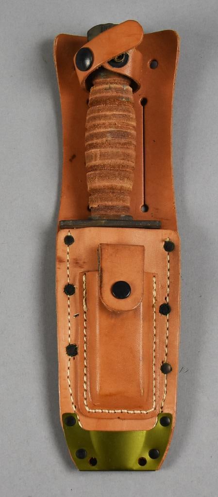 USMC Ontario 1-1973 Fixed Blade Pilot Knife w/ Sheath (1 of 6)