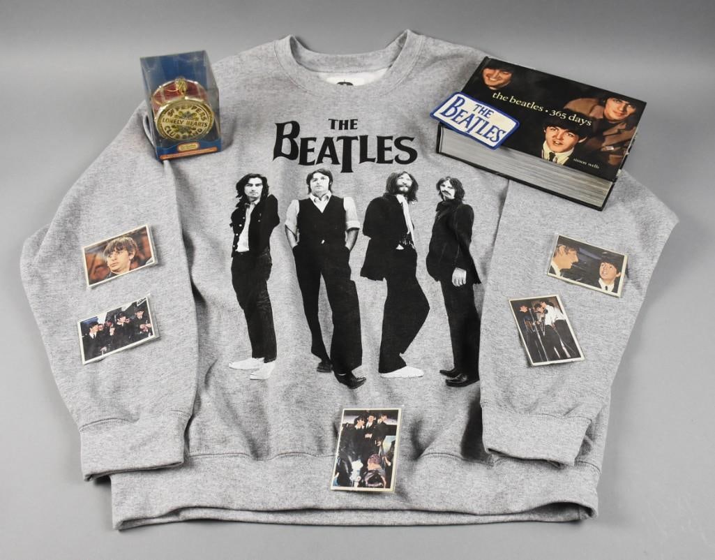 Assorted Beatles Memorabilia, Sweatshirt, Postcards & More (1 of 7)