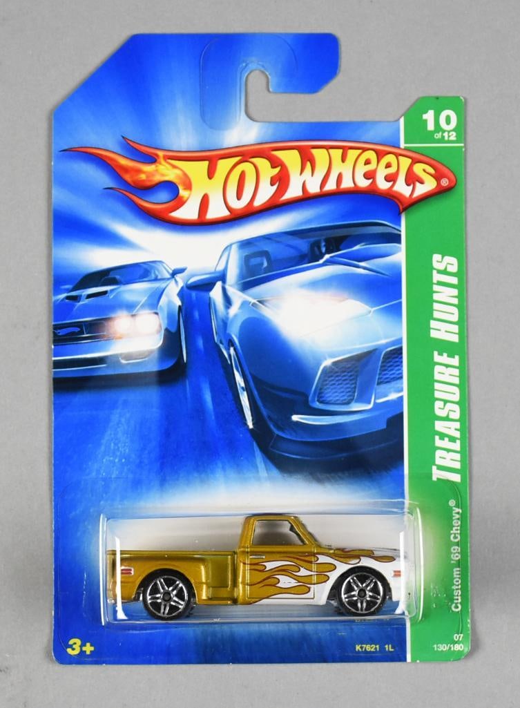 2006 Mattel Hot Wheels Treasure Hunt Custom '69 Chevy MOC NOS: Pretty Treasure Hunt Custom '69 Chevy from 2006.