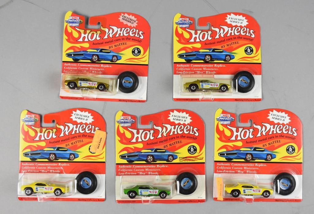 (5) 1993 Mattel Hot Wheels Vintage Collection MOC NOS (1 of 3)