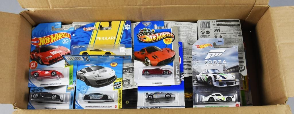 (37) 1990s-2000s Mattel Hot Wheels Euro Collection MOC NOS (1 of 3)