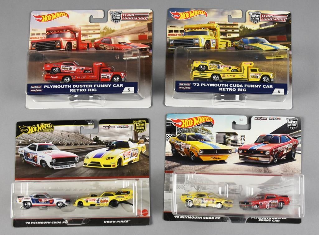 (4) 2000s Mattel Hot Wheels Team Transports, Car Culture NOS (1 of 3)