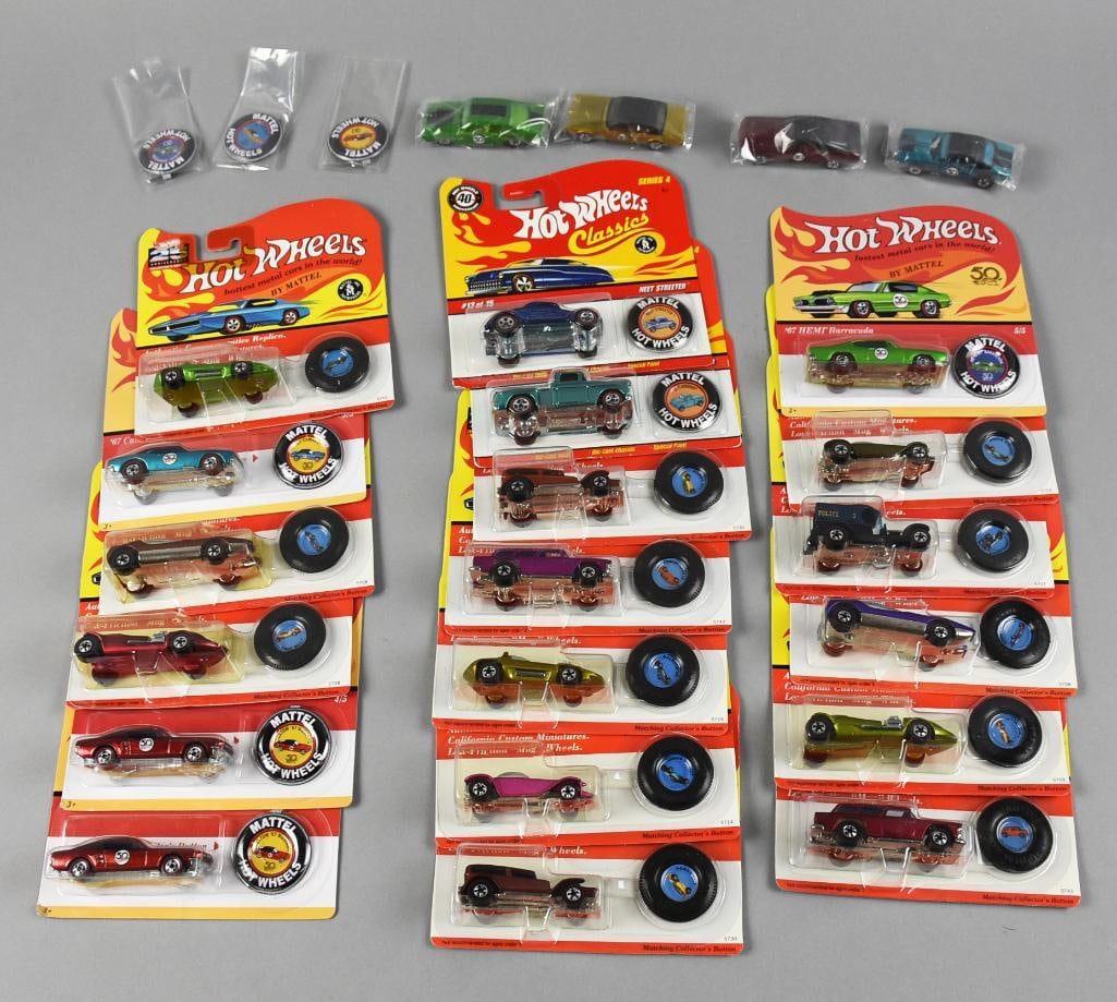 (26) 1990s-2000s Mattel Hot Wheels Classics & More MOC NOS (1 of 2)