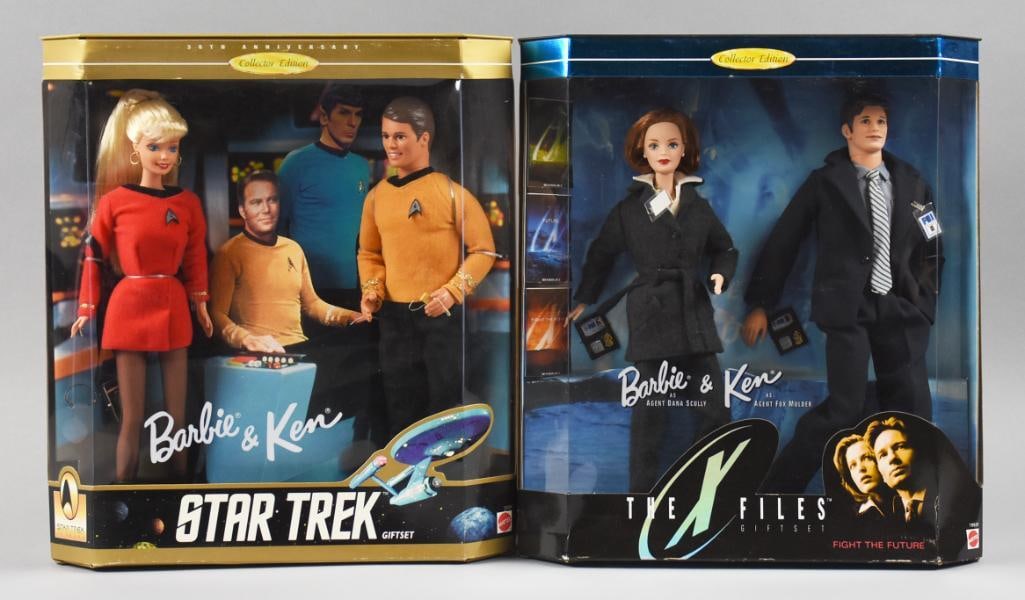 1990s Mattel Barbie & Ken - Star Trek & X-Files NRFB (1 of 2)