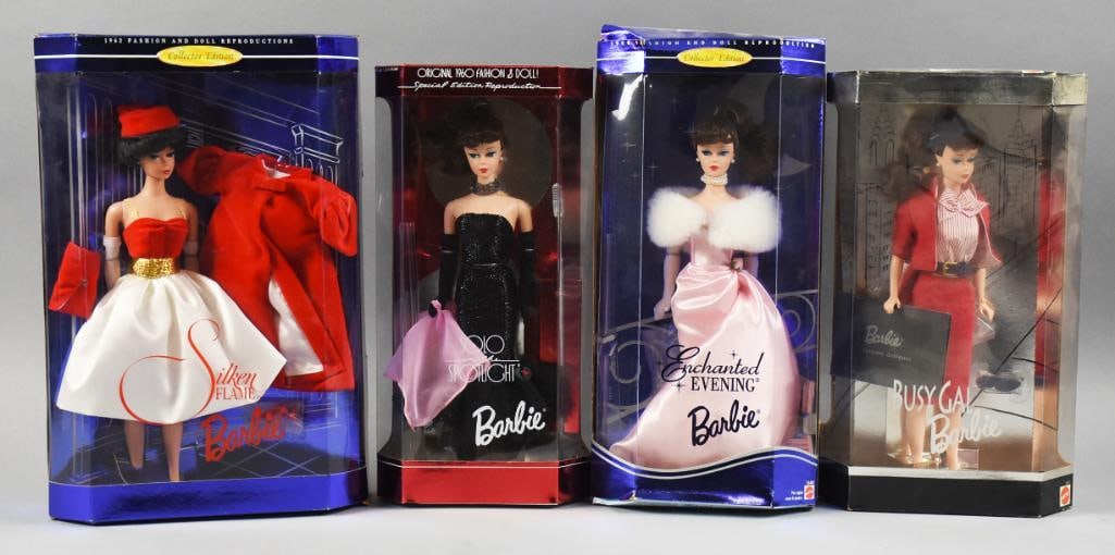 (4) 1990s Mattel Barbie - Reproduction Fashion NRFB NOS (1 of 2)