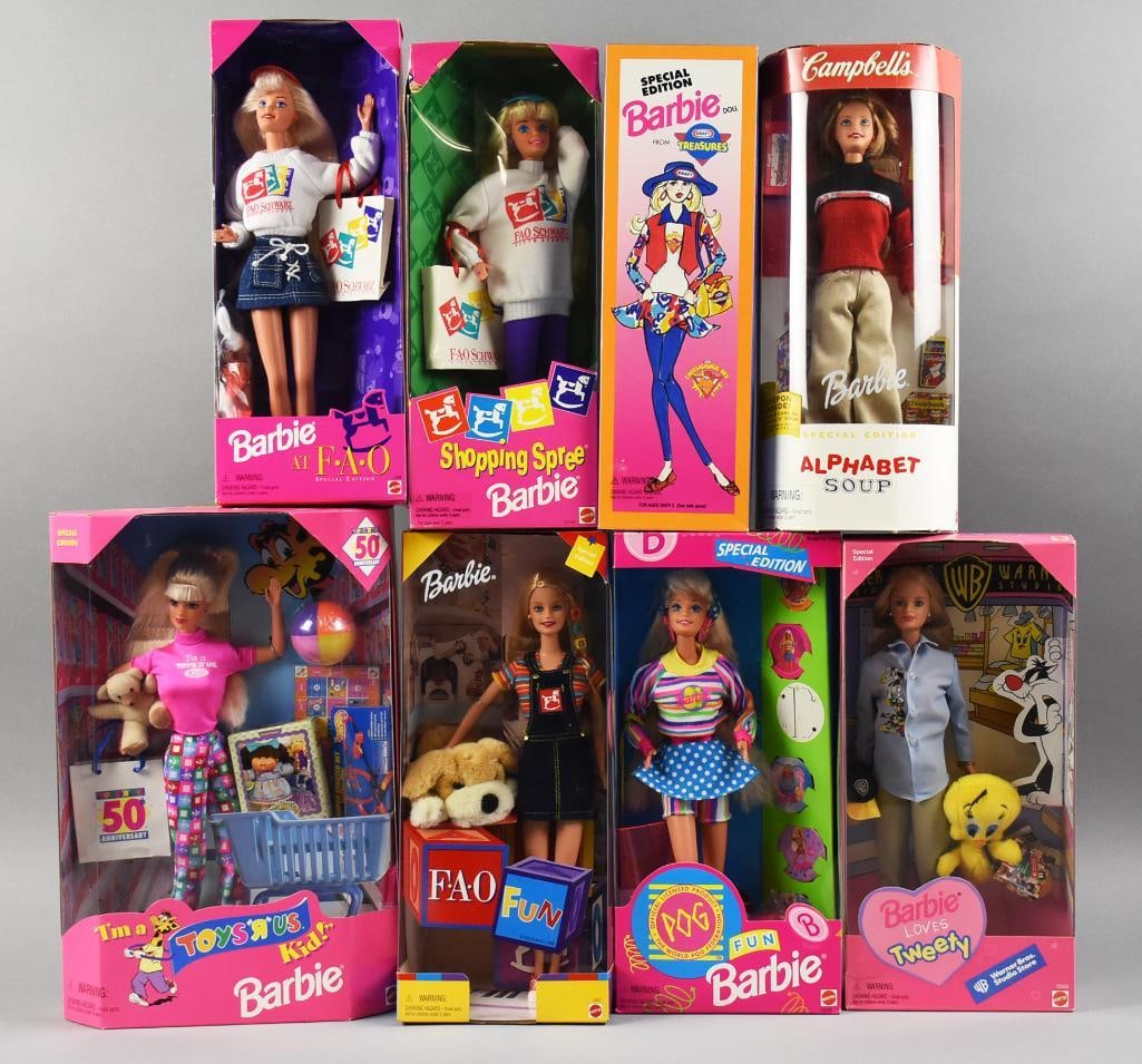 1990s Mattel Barbie Brand Special Edition Dolls NRFB NOS (1 of 2)