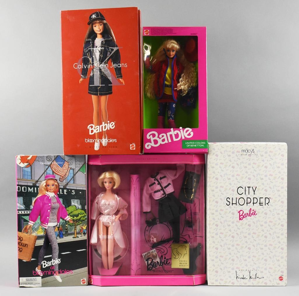 (5) 1990s Mattel Barbie Designer Asst. NRFB NOS (1 of 3)