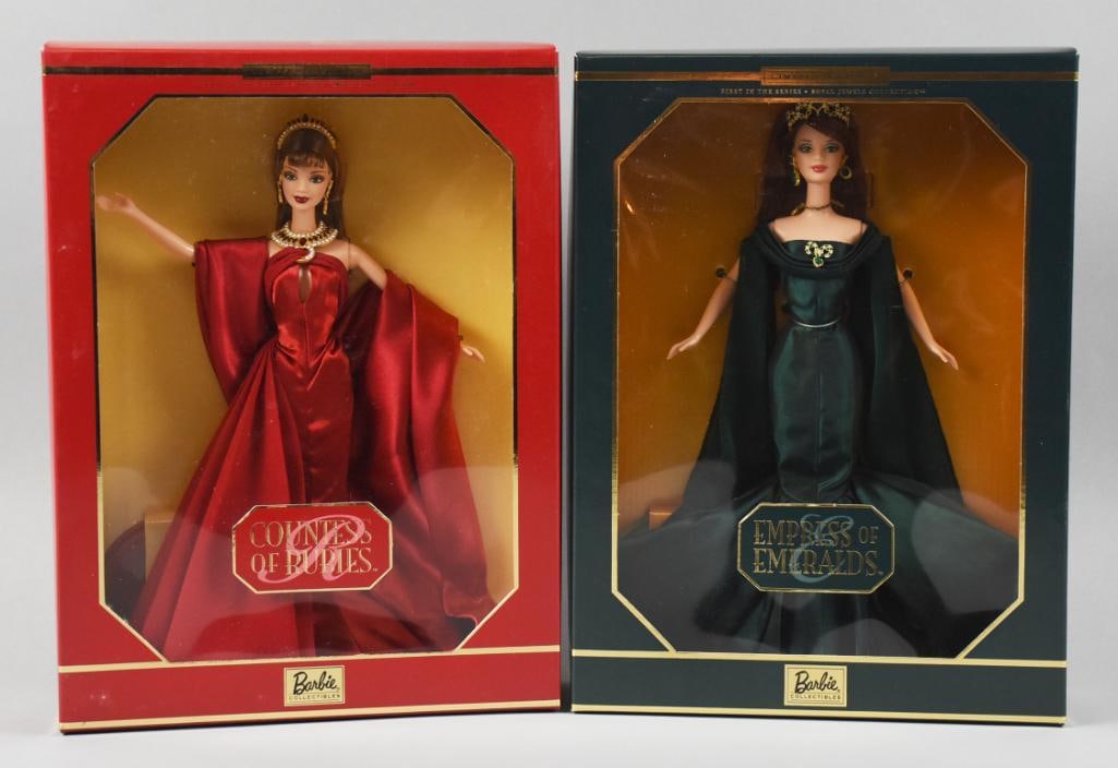 1999-2000 Barbies Countess of Rubies Empress of Emeralds NRFB (1 of 2)