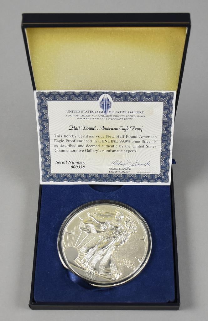 2015 Amer. Eagle Proof - Silver plate COA (1 of 5)
