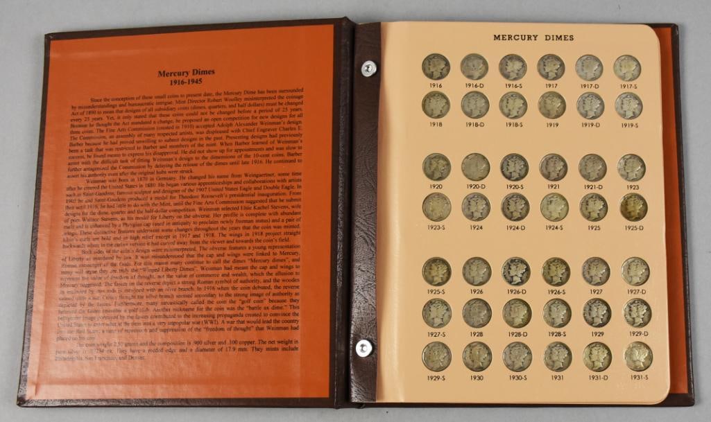 Dansco Corp Mercury Dimes, 1916 - 1945 PLUS (1 of 6)