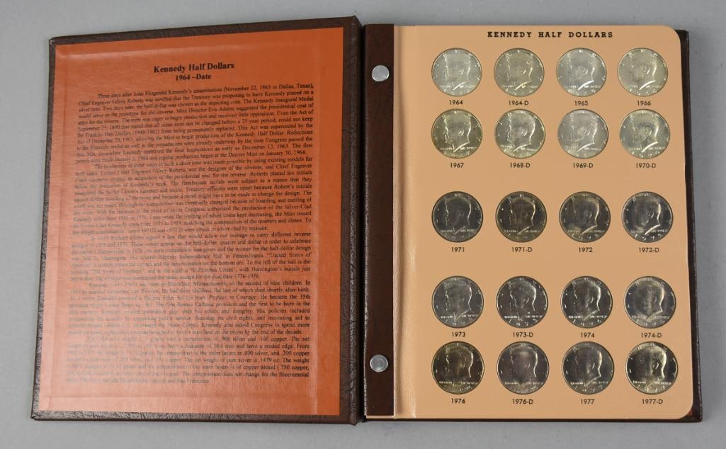 Dansco Corp Kennedy Half Dollars 1964 - 96 Coins,: Dansco book with 96 Kennedy halfs, 1964 and up.?