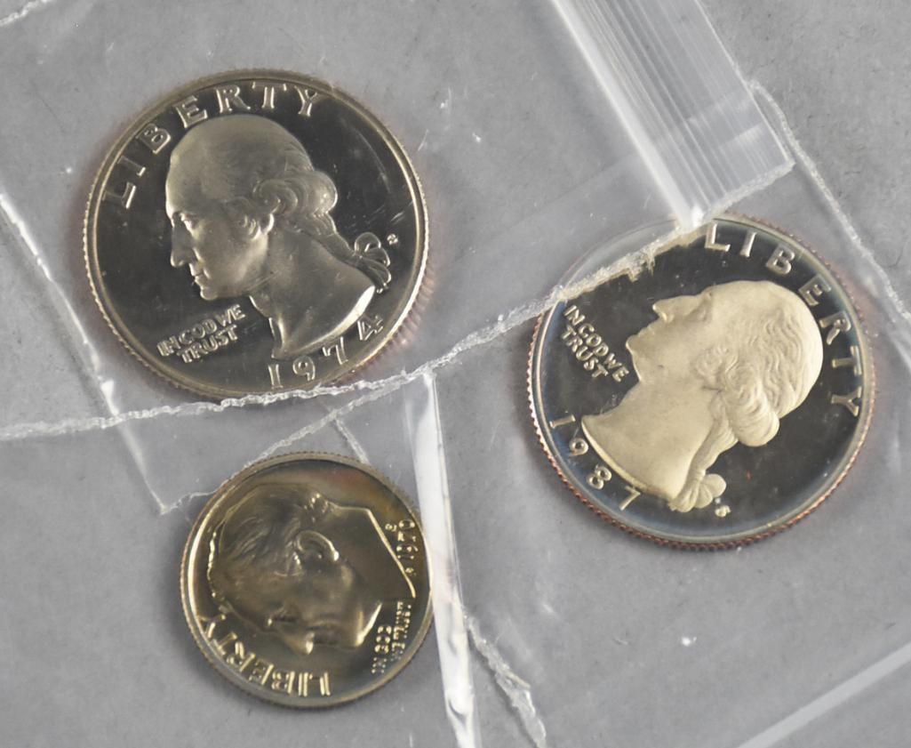 (50) Assorted Coin Proofs, 1970s-80s, Unchecked - 3