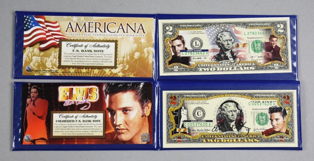 Elvis Presley Commemorative Legal Tender - $2 Colorized (1 of 4)