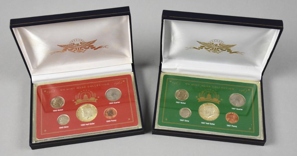 1965, 1967 No Mint Mark Collection Coin Sets (1 of 6)